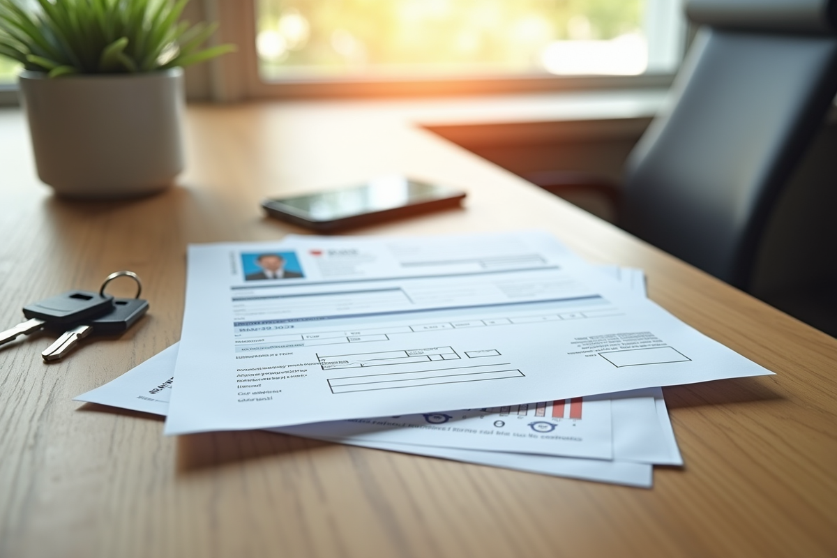 Pile de documents essentiels sur un bureau moderne