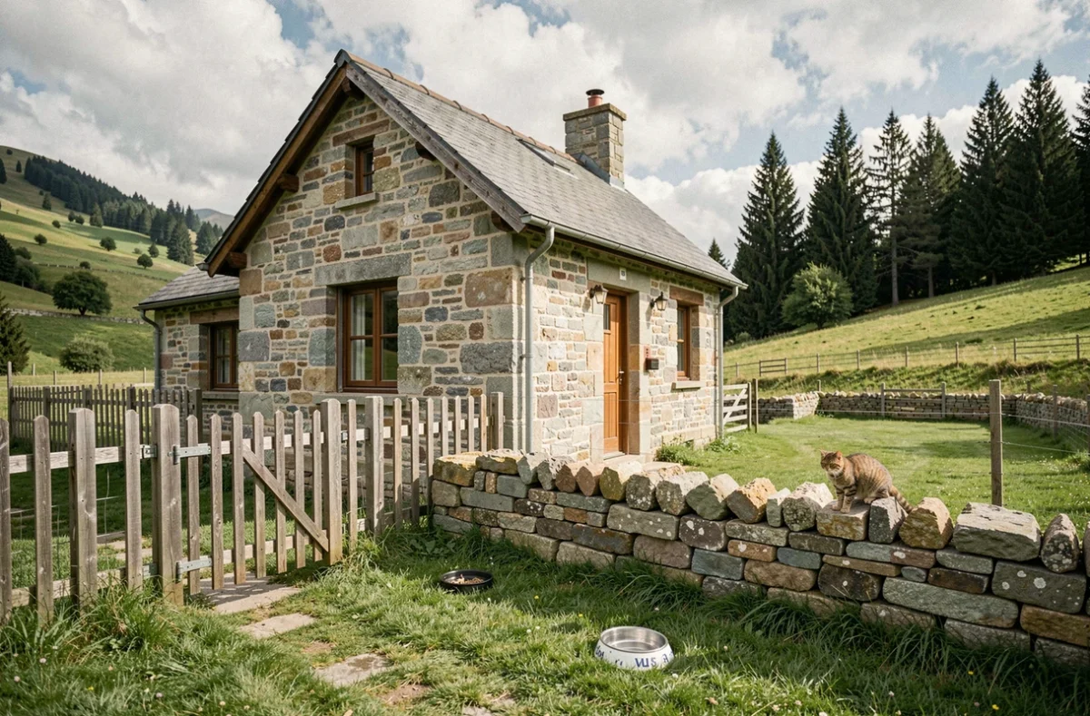 Petite maison avec jardin clôturé à louer entre particuliers dans les Hautes-Pyrénées, adaptée aux animaux de compagnie